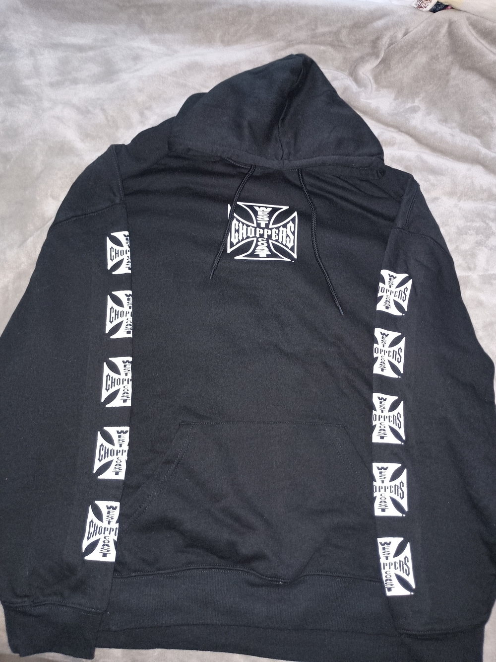 Black Logo Pullover Hoodie -2X